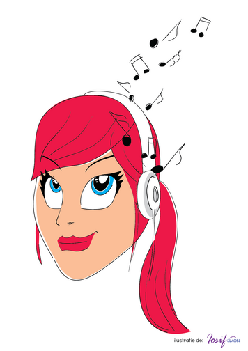 Fata care asculta muzica -  Fisa organele senzoriale