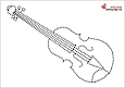 Desen grafic - vioară