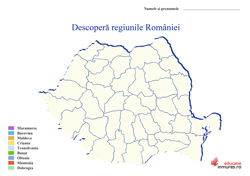 Descoperă regiunile României.