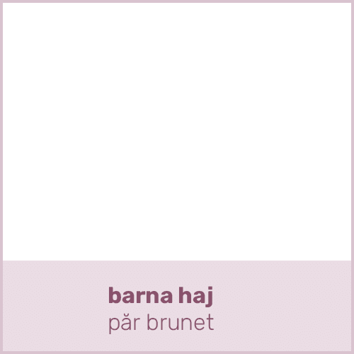 barna haj păr brune