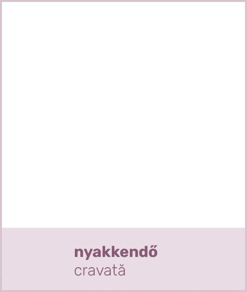 nyakkendő cravat