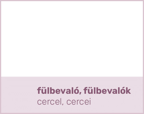 fülbevaló, fülbevalók cercel, cerce