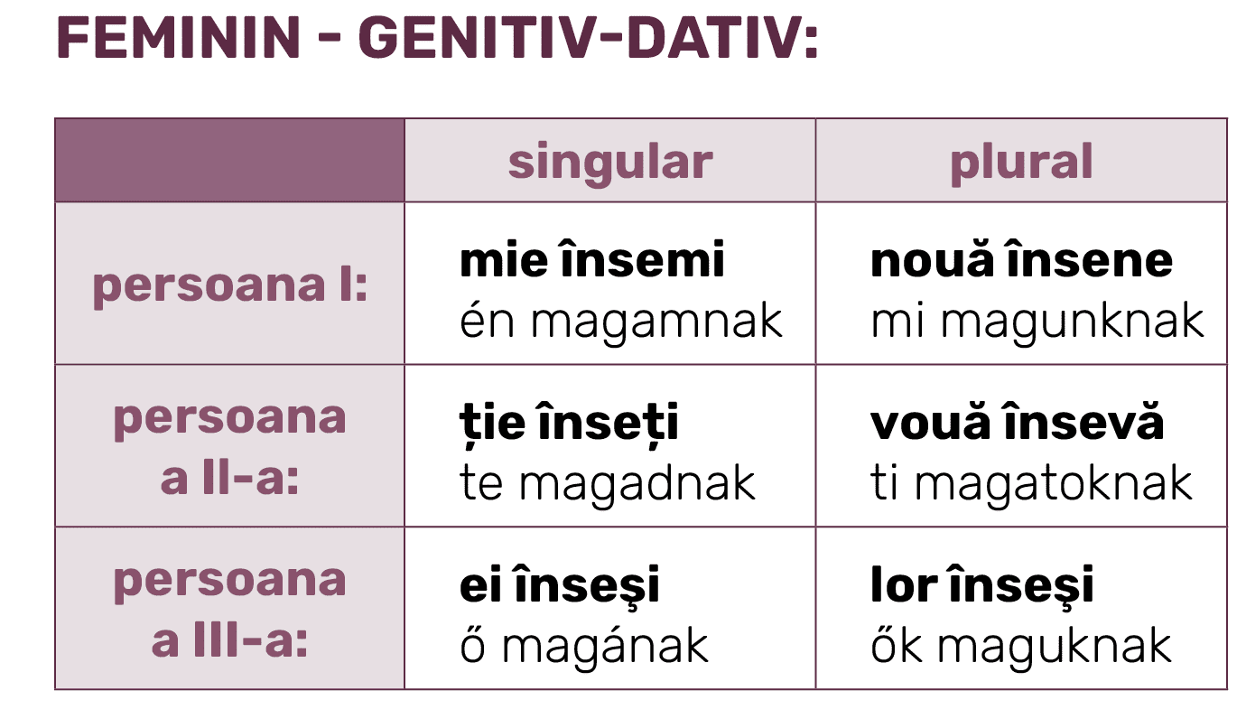  ,Feminin - genitiv-dativ
