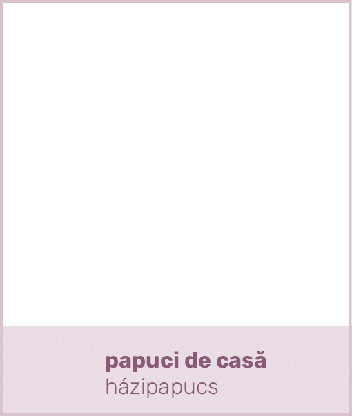 papuci de casă házipapuc
