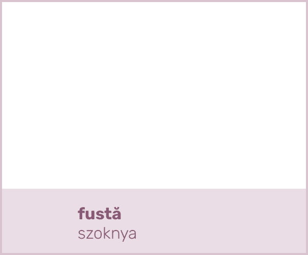 fustă szoknya