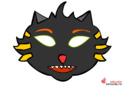 Măști de carnaval - pisică neagră